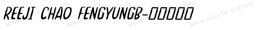 REEJI CHAO FENGYUNGB字体转换